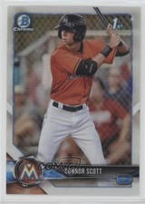 2018 Bowman Draft Chrome Refractor Connor Scott #BDC-158 1u6