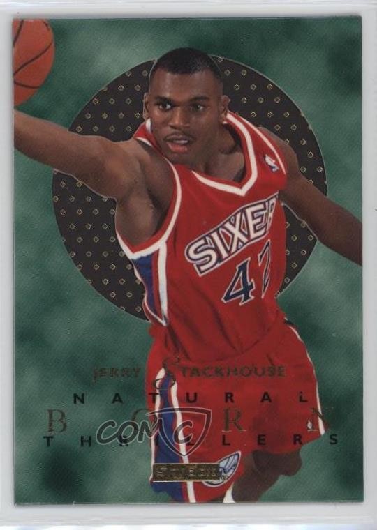 1995-96 Skybox E-XL Natural Born Thrillers Jerry Stackhouse #7 Rookie RC