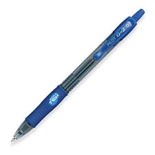 1 x Pilot G-2 07 0.7mm Blue Snap-on Rechargeable Anti-burr Gel Pen 