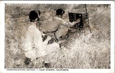 1942, Communications Section, CAMP ROBERTS, California Military Postcard