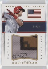 2016 National Treasures Memorial Day Jerseys Prime 9/25 Jeremy Hazelbaker i5q