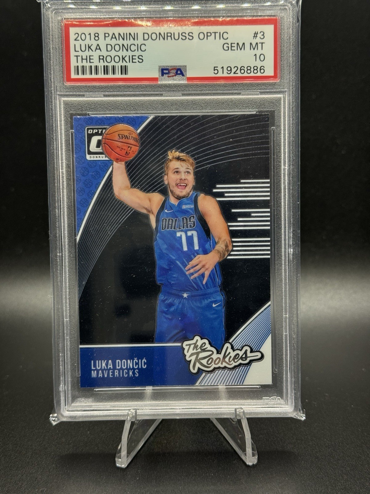 2018 Donruss Optic Luka Doncic The Rookies #3 PSA 10 GEM MT Rookie