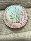 1885 Indian Head Cent Penny, Beautiful Red Brown, Solid Gem BU++ RB Toned