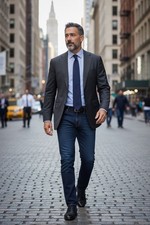 Armani Collezioni Men Blue Wool Blazer Jacket 46R formal Saks 5th Ave Careercore