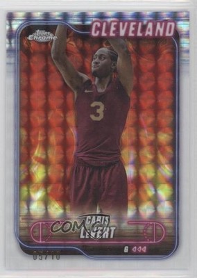 2024-25 Topps Chrome White Geometric Refractor 5/10 Caris LeVert #56 19n6