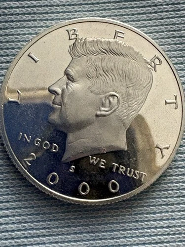 2000 S Silver Proof Kennedy Half Dollar, 90% Silver