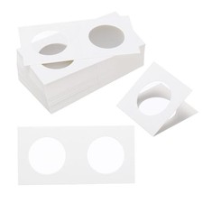 2x2 Coin Flips, 250 Pack Cardboard Coin Holder Paper Coin Holders for 31.5mm