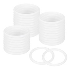 30-Pack Dream Catcher Rings 2.2" Plastic Rings for DIY White 0.22"