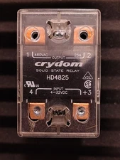 Crydom Solid-State Relay HD4825 With HBC Controls HBC-25HDA-Z Din Rail Heat Sink