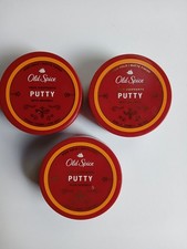 3 Old Spice Hair Stay In Place Putty for Men, High Hold Low Shine 2.22 Oz