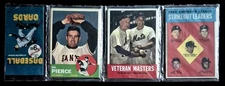 1963 Topps Baseball Rack Pack. Bill Pierce, Veteran, Strike Out Leaders. + More