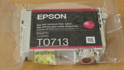Original Epson T0713 TO713 Magenta Patrone ORIGINAL CHEETAH versiegelt frische Tinte