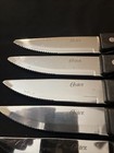 Oster Jumbo Steak Knife Set Of 6 Stainless Steel 4.5 in. Blade Black Handles — photo 3