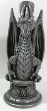 Candle Holder Medieval Dragon for 1" diameter post candle