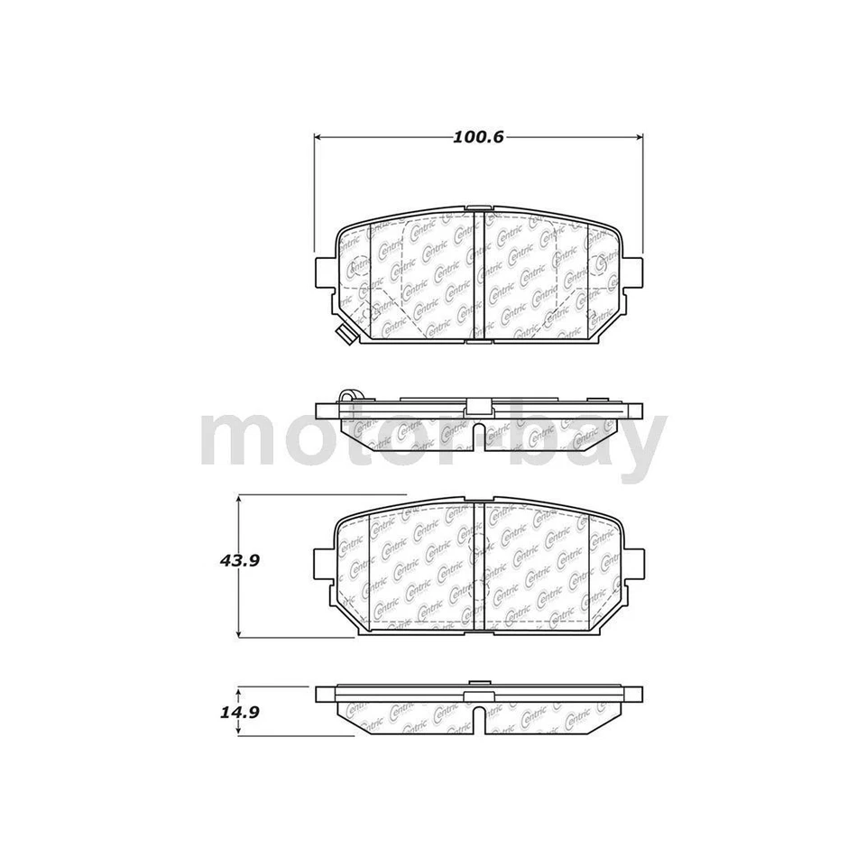 Pastillas de freno delanteras y traseras de cerámica para Kia Rondo 2012 2011 2010 2009 Foto 2 de 4