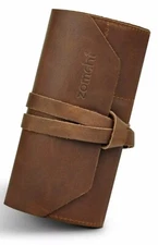 Genuine Leather Safety Razor Holster Case Travel Pouch Shaving For Timeless