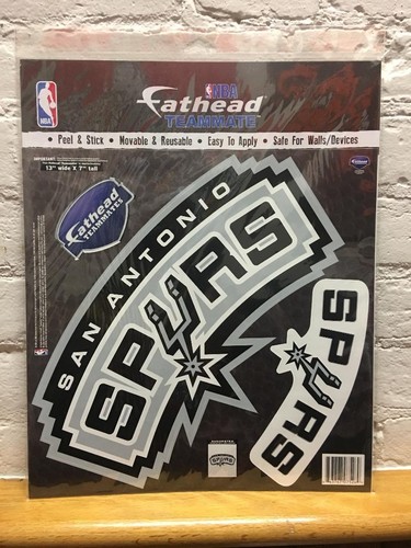 San Antonio Spurs NBA Fathead Teammates Peel & Stick Vinyl Decal Corn Hole Decal - Picture 2 of 2