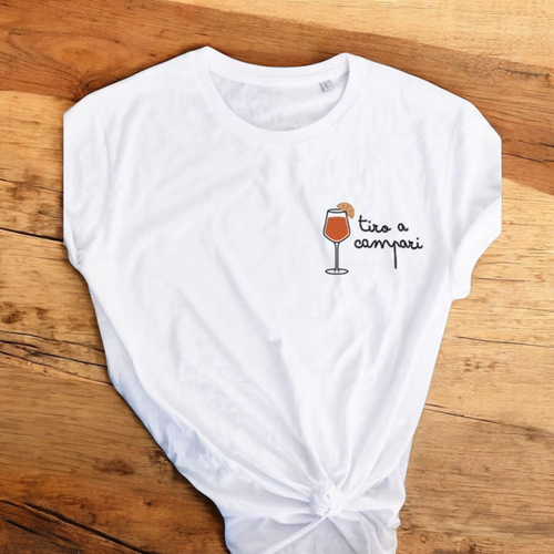 T-shirt uomo donna in cotone personalizzata tiro a campari idea regalo - Foto 2 di 2