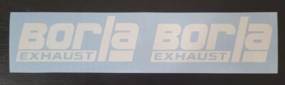 2 Borla Exhaust Vinyl Decals Car Truck SUV Window Bumper Laptops Racing JDM