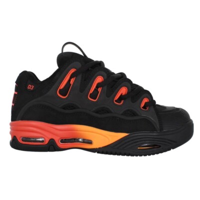 Osiris D3 2001 schwarz/orange/schwarzer Schuh. Osiris Schuhe Osiris D3 2001