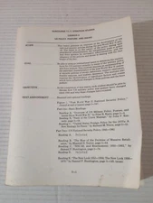 US Policies Postures And Issues Textbook US Army Vintage 1981