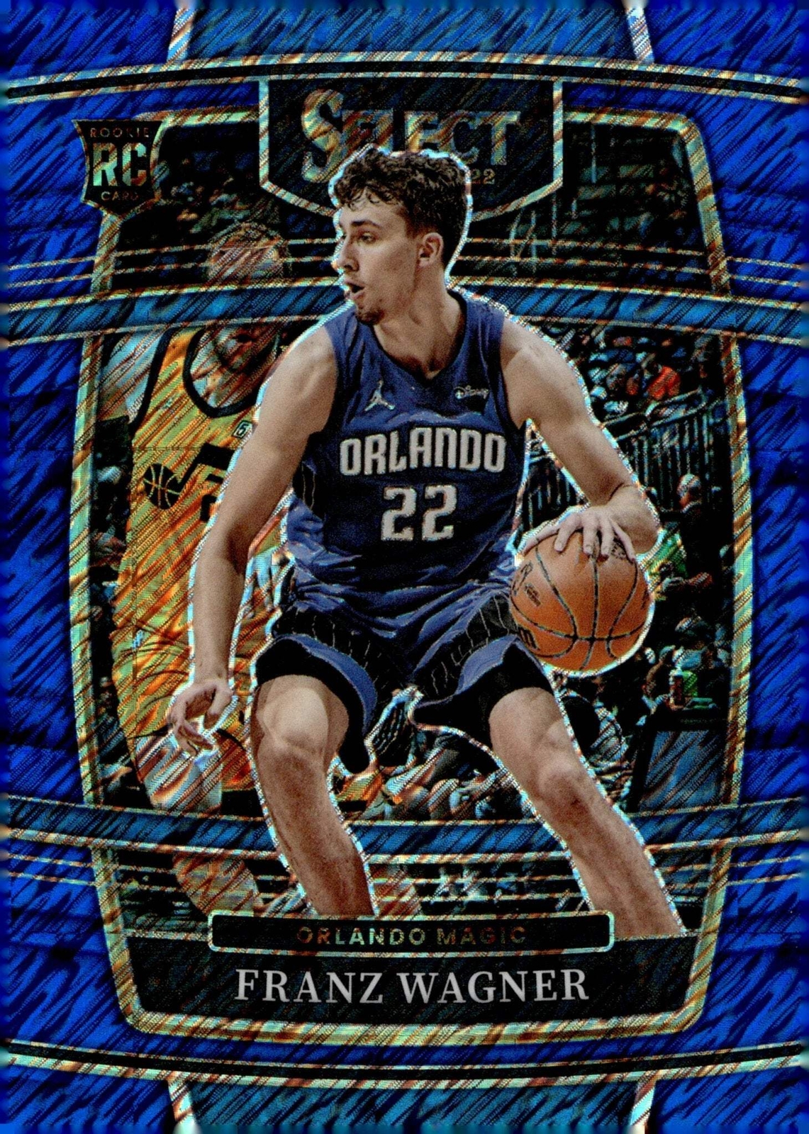 Franz Wagner 2021-22 Panini Select Blue Shimmer Prizm #15