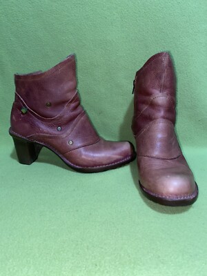 El Naturalista Womens NF71 Lichen Heeled Ankle Boots, Wood, EU 42