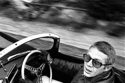 Steve McQueen - Jaguar XK SS - 1965 - Portrait Poster | eBay