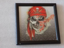 Holographic Skull Pirate Wall Picture 6" x 6"