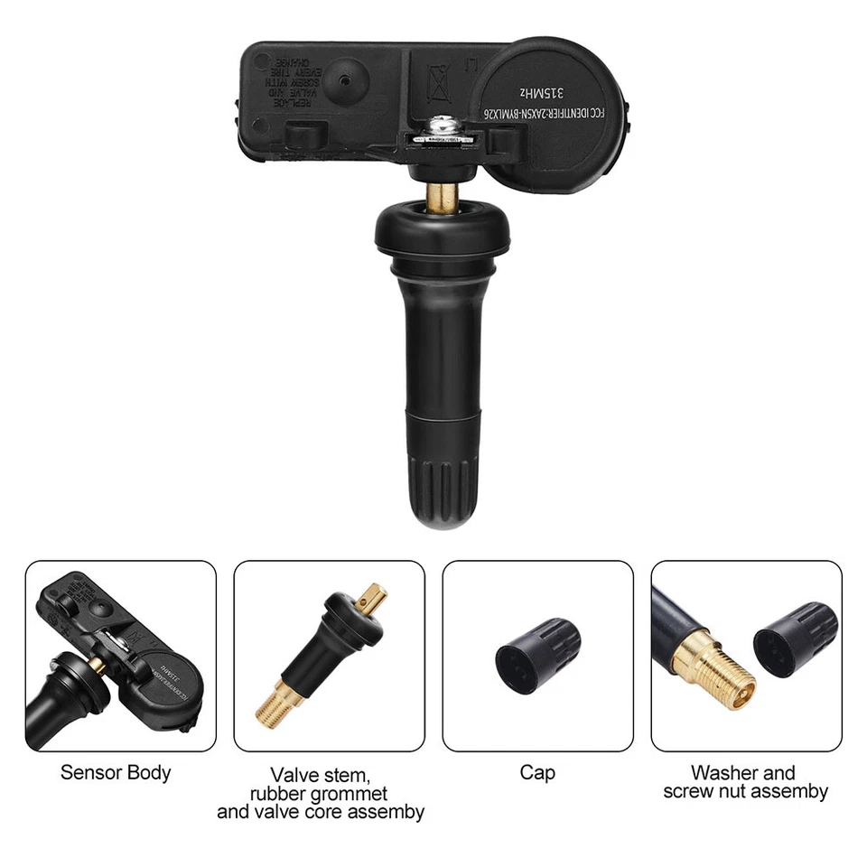 4pcs Pre-Programmed TPMS Tire Pressure Monitoring Sensor For Chevy GMC Buick Foto 2 de 4