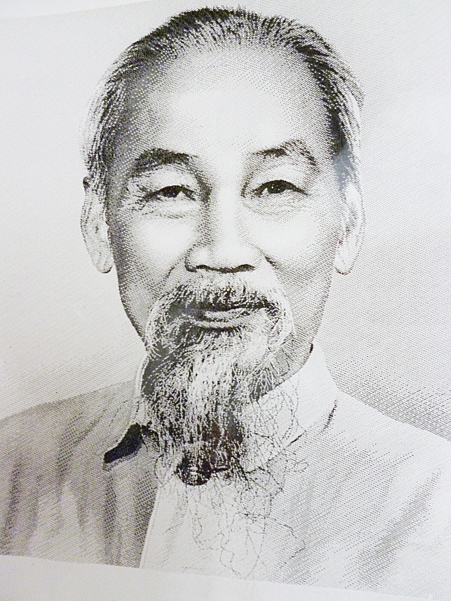 ベトナム絵画 /Bức tranh Việt Nam. HO CHI MINH - Rare 1969 Vintage PHOTO - VC - NLF - Vietnam