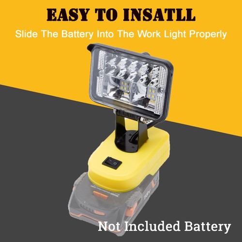 For RIDGID 18V AEG Li-ion Battery 28W LED Work Light w/USB Fast Charging Port - Picture 10 of 16