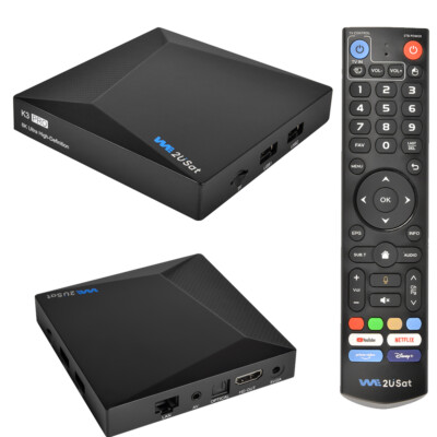New WE2USAT K3PRO 6K Super Clear TV Receiver Smart TV Box Voice Control