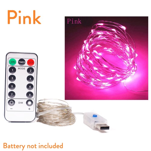 Waterproof 8 Modes LED String 1m - 10m Fairy Light Xmas Party Decor + Remote RML - Picture 18 of 21