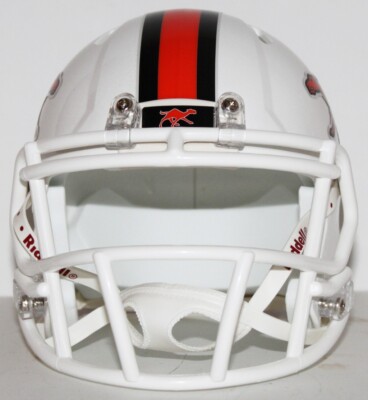 campbell fighting camels football helmet 2023 Campbell Fighting Camels Custom Riddell Mini Helmet - White