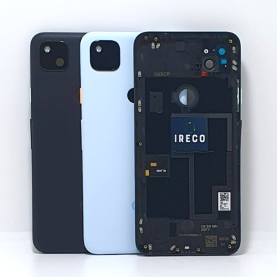 Ersatz Google Pixel 4a Rückseite Glas Akkudeckel - Rahmen Linse Blitz Logo