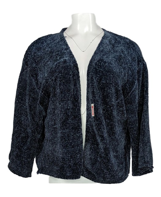 chenille cropped cardigan