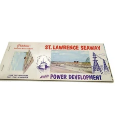 St. Lawrence Seaway Souvenir Postcard Photo Album Book