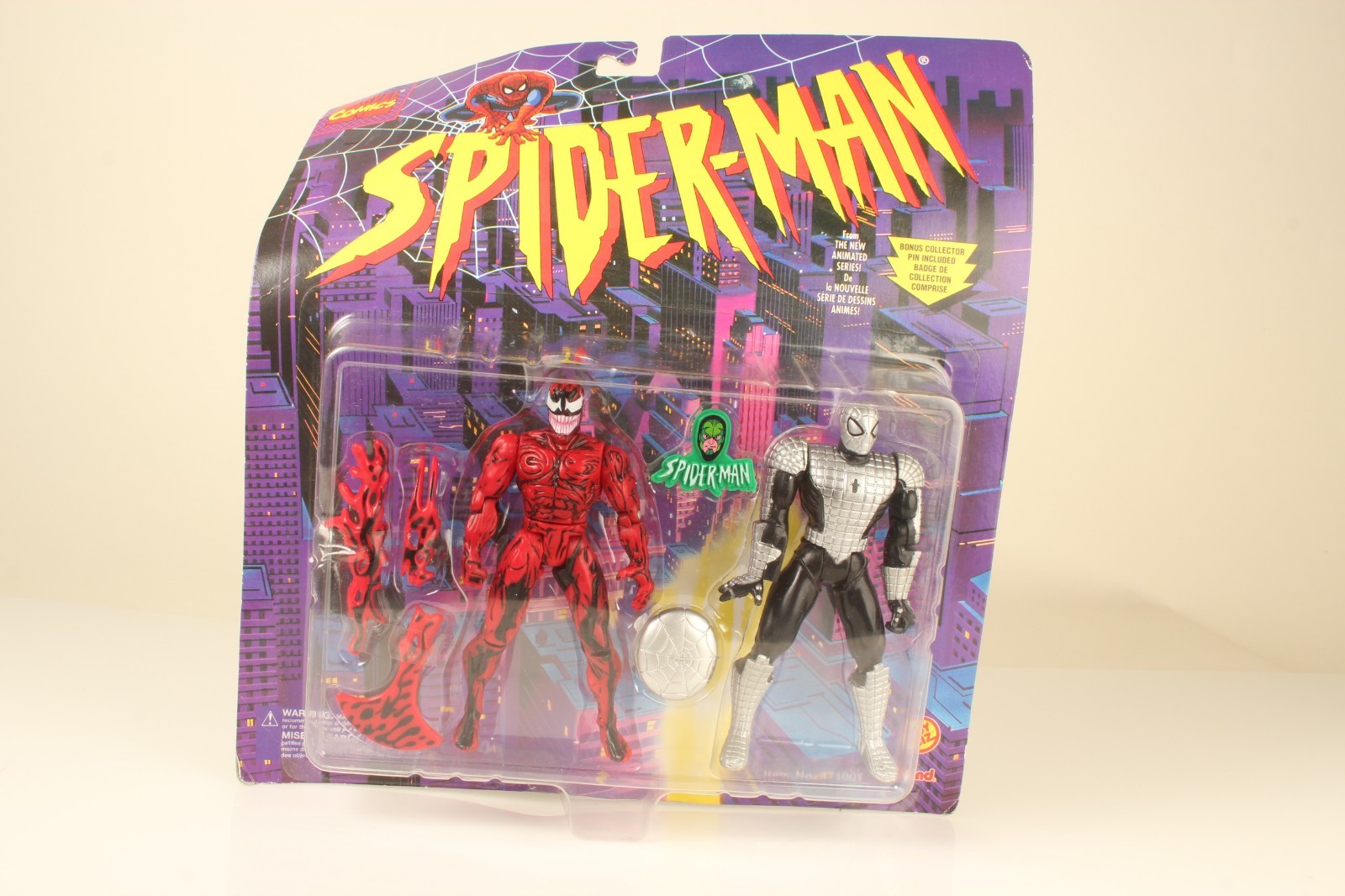 Carnage action figure toy biz 1995 spiderman the animated series Carnage action figure toy biz 1995 spiderman the animated series