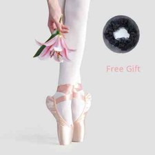With Ribbons Shoes Satin Canvas Women Sneakers Professional Ballet Dance Shoes