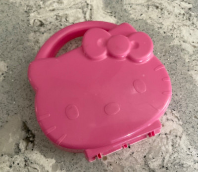 2002 Sanrio Hello Kitty Bubblegum Pink Y2K Hardshell Case Purse Top Handle