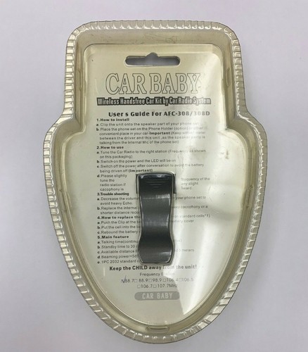 Neuf Car baby sans Fil Mains Libres Voiture Kit-Gray AFC-308 - Photo 3 sur 3