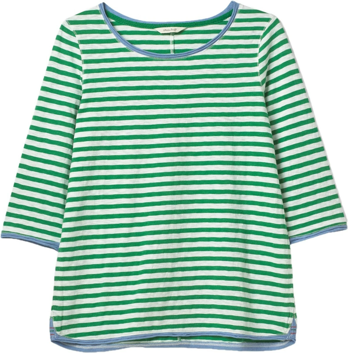 WHITE STUFF Casual Striped Carly Fairtrade Cotton Jersey Tee Top T