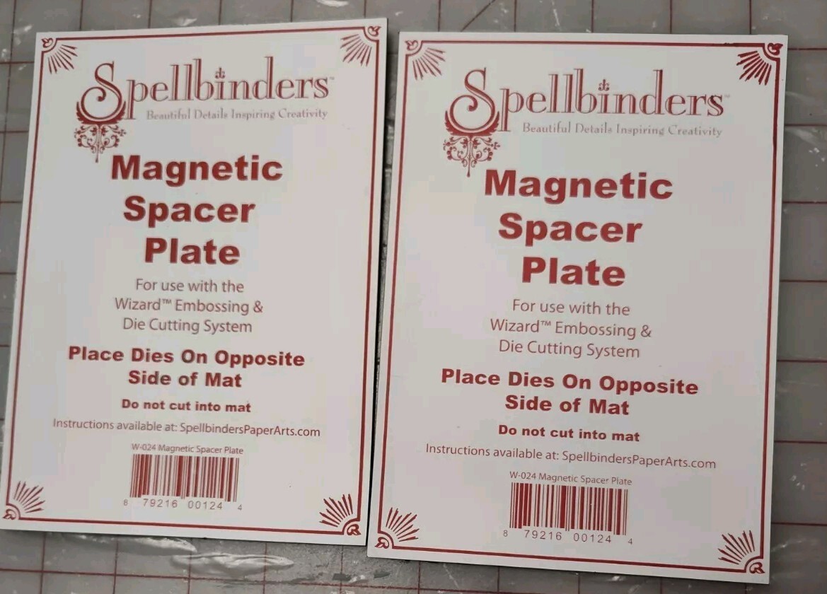 Lot Of 2 Spellbinders 5 x 7 Magnetic Spacer Plate Embossing Die Cutting ...