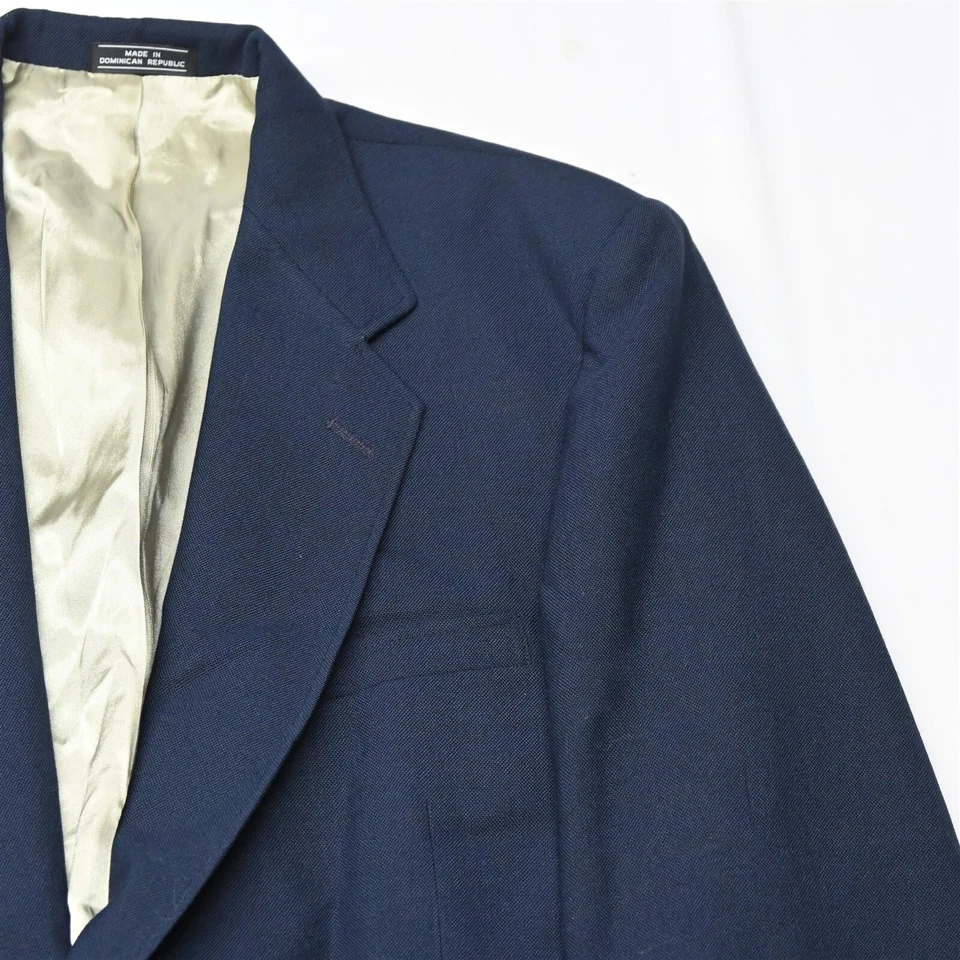 Blazer Abrigo Deportivo Chaqueta De Colección Stanley Blacker 44L Azul Marino Hopsack Botón Dorado Foto 2 de 4