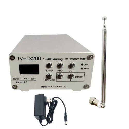 TV-TX200 VHF/5-12 UHF/13-68 Analog TV Transmitter Support HD HDMI 1080P CVBS - Zdjęcie 3 z 11