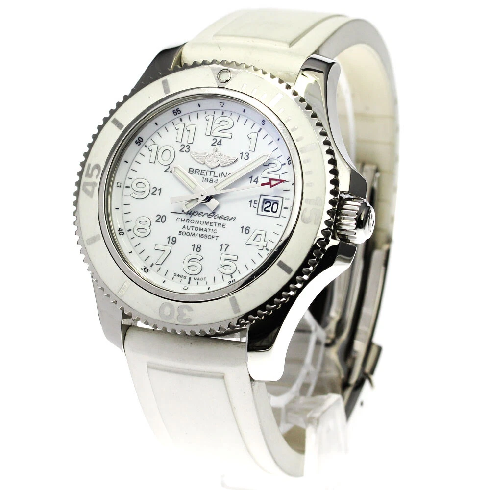BREITLING Super Ocean II 42 A17365 Date white Dial Automatic Men s