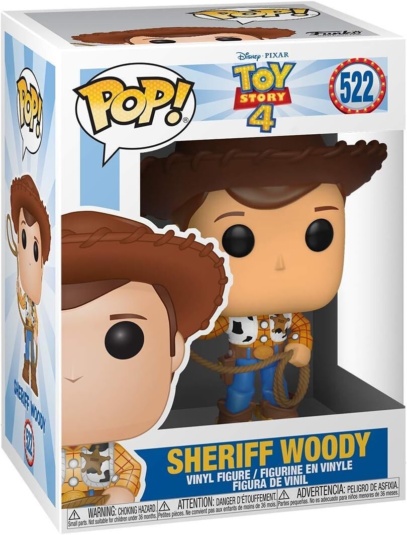 funko pop! トイ・ストーリー　ウッディー　初期　レア　ディズニー　新品 Funko Pop! Disney: Toy Story 4 -Sheriff Woody, Vinyl Figure #522