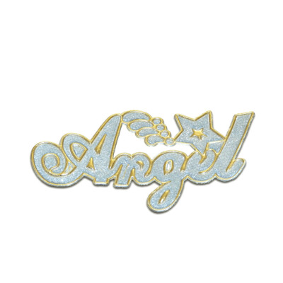 Aufnäher / Bügelbild - Angel Glitzer- mehrere Farben auswählbar   10x5,5cm