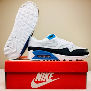 Nike Air Max 90/1 кроссовки белый синий черный серый AJ7695-104 мужской размер 9.5 | eBay